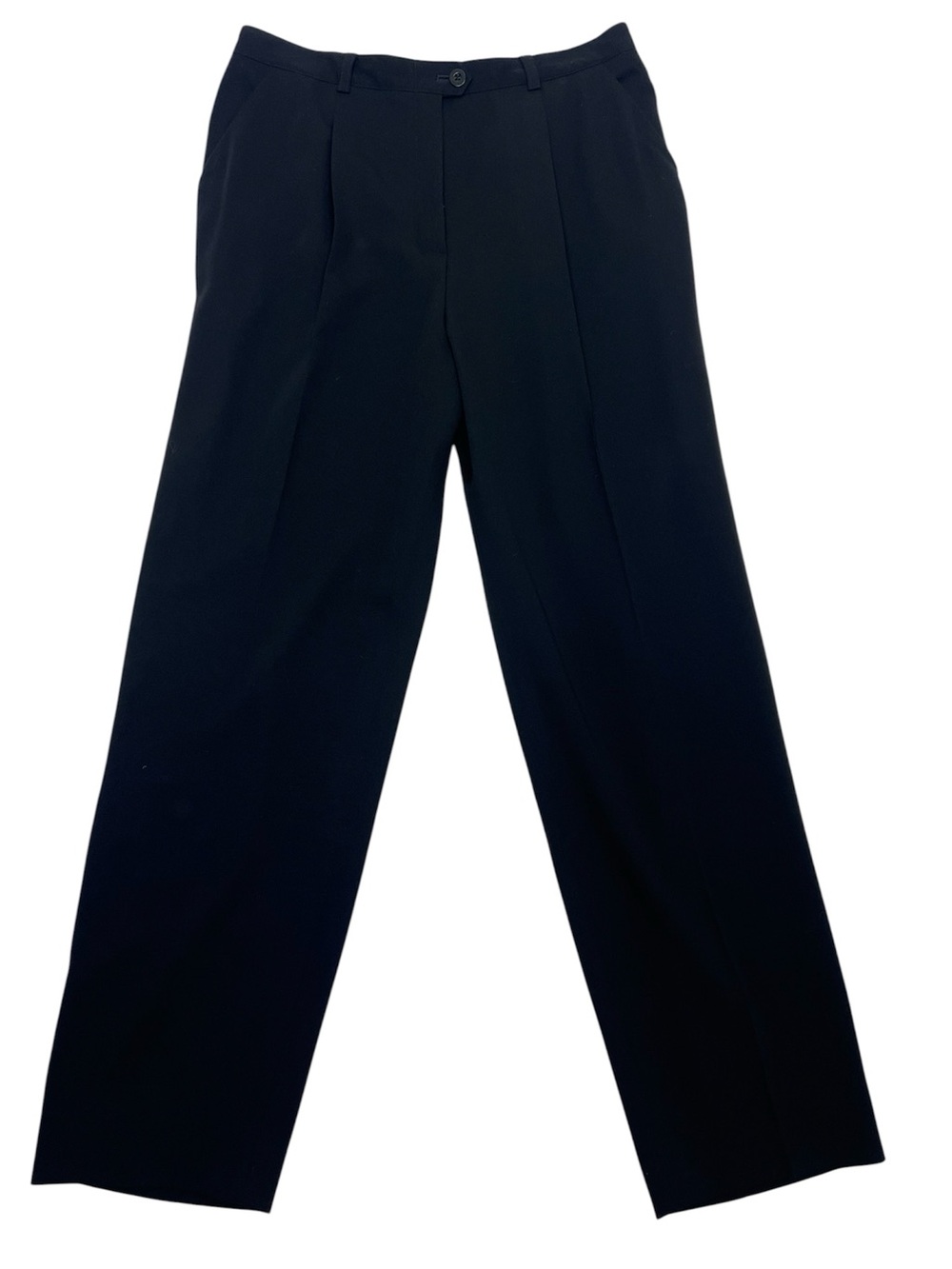 ESCADA by Margaretha Ley Vintage Pleated Wool Pants Black Size 42 Women’s